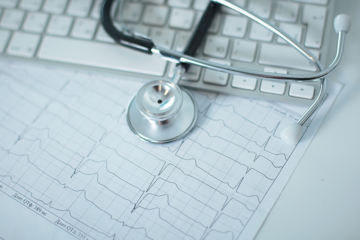 Close up of stethoscope